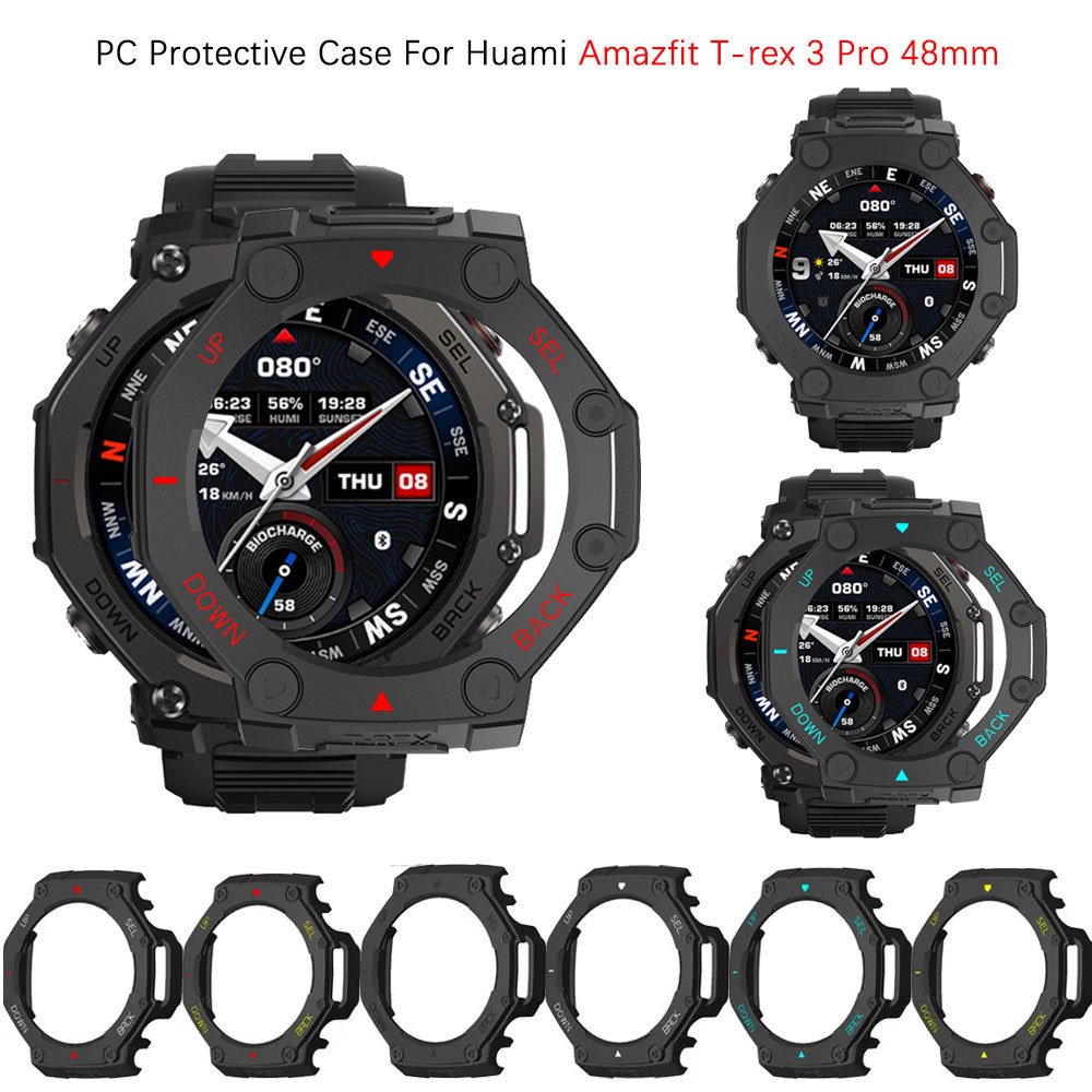 Capa Protetora Para PC , Huami Amazfit T-rex 3 Pro 48mm , Oca À Prova De Choque , Acessórios