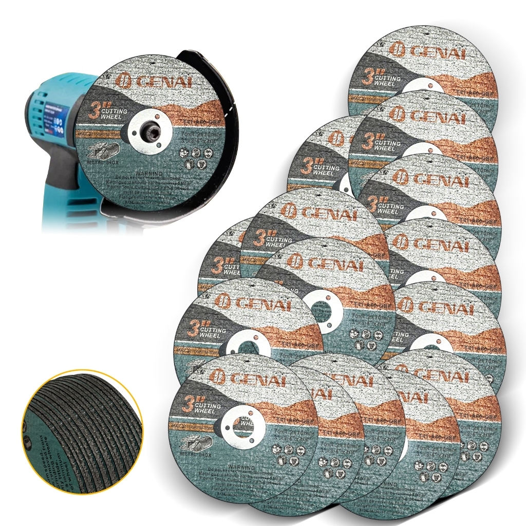 76mm Thin Cutting Discs for Stainless Steel - 1.0mm BTI400 (20/50/100pcs) - 13,900 RPM