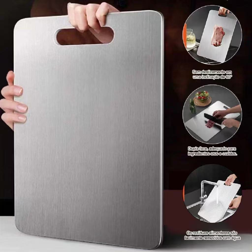 Cutting Board 304 Stainless Steel Antibacterial Mildew Proof 46cm Kitchen Board boa