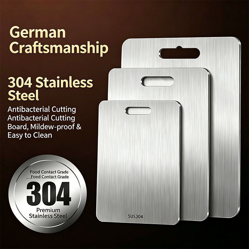 304 stainless steel cutting board double-sided cutting board special kitchen rolling surface mildew-proof chopping board