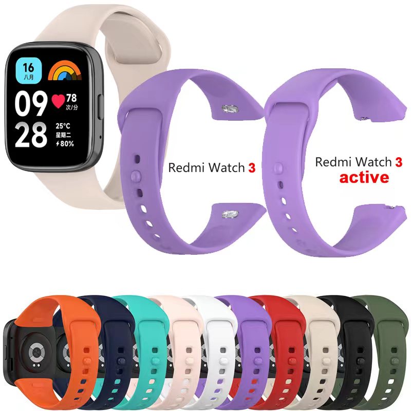 Para Relógio Redmi 3 3 Active 3 Lite Silicone Strap Pulseira Smart Watch band