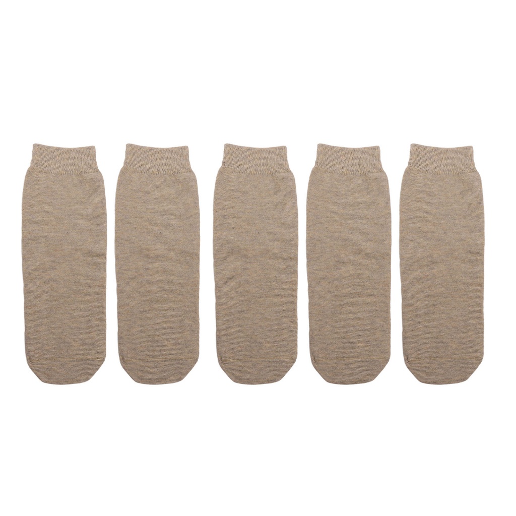 Conjunto De Meias De Coto , 5 Peças , Portátil , Macio , Respirável , Elástico , Algodão , Protetoras Para A Vida Diária