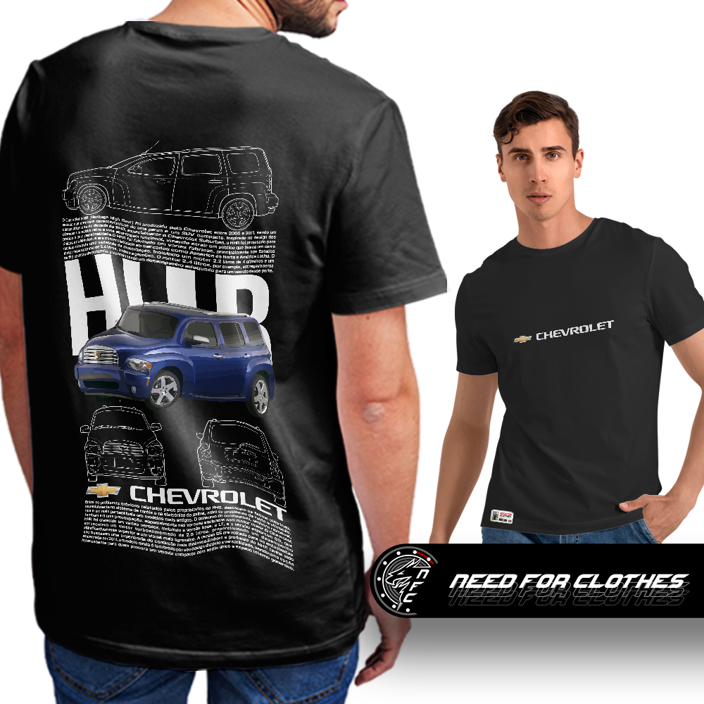 Camiseta Chevrolet HHR Heritage High Roof, Carros, Algodão