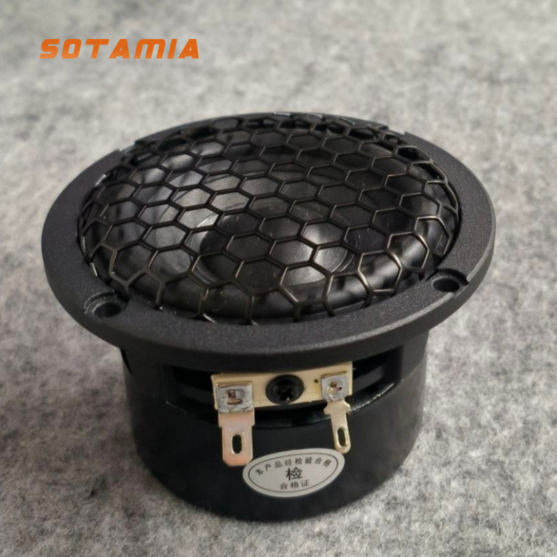SOTAMIA 1pcs 3.5 Polegada Alto-Falantes De Gama Completa 4 8 Ohm 15W Falante De Som De Potência DIY Smart Multimedia HIF