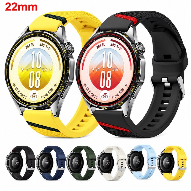 Pulseira De Silicone Esportiva De 22mm Para Huawei Watch GT7 6 GT6 7Pro GT5 Pro 46mm Smartwatch GT4 4Pro 46mm