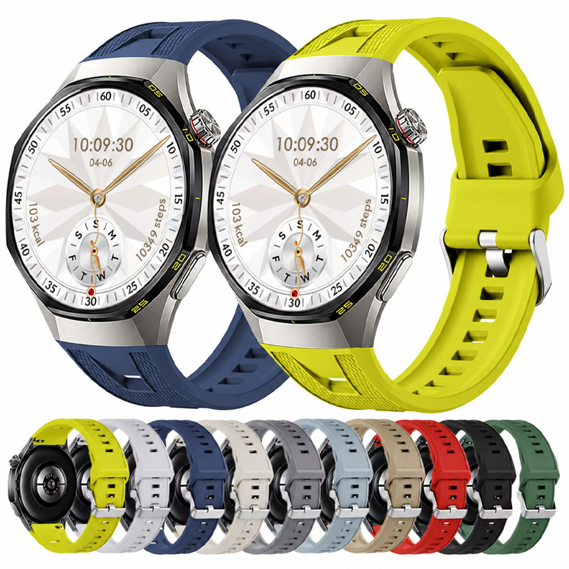 Sem Lacunas Pulseira De Silicone Para Huawei Watch GT 7Pro GT6 Pro 46mm Acessórios De Esportiva De Liberação Rápida