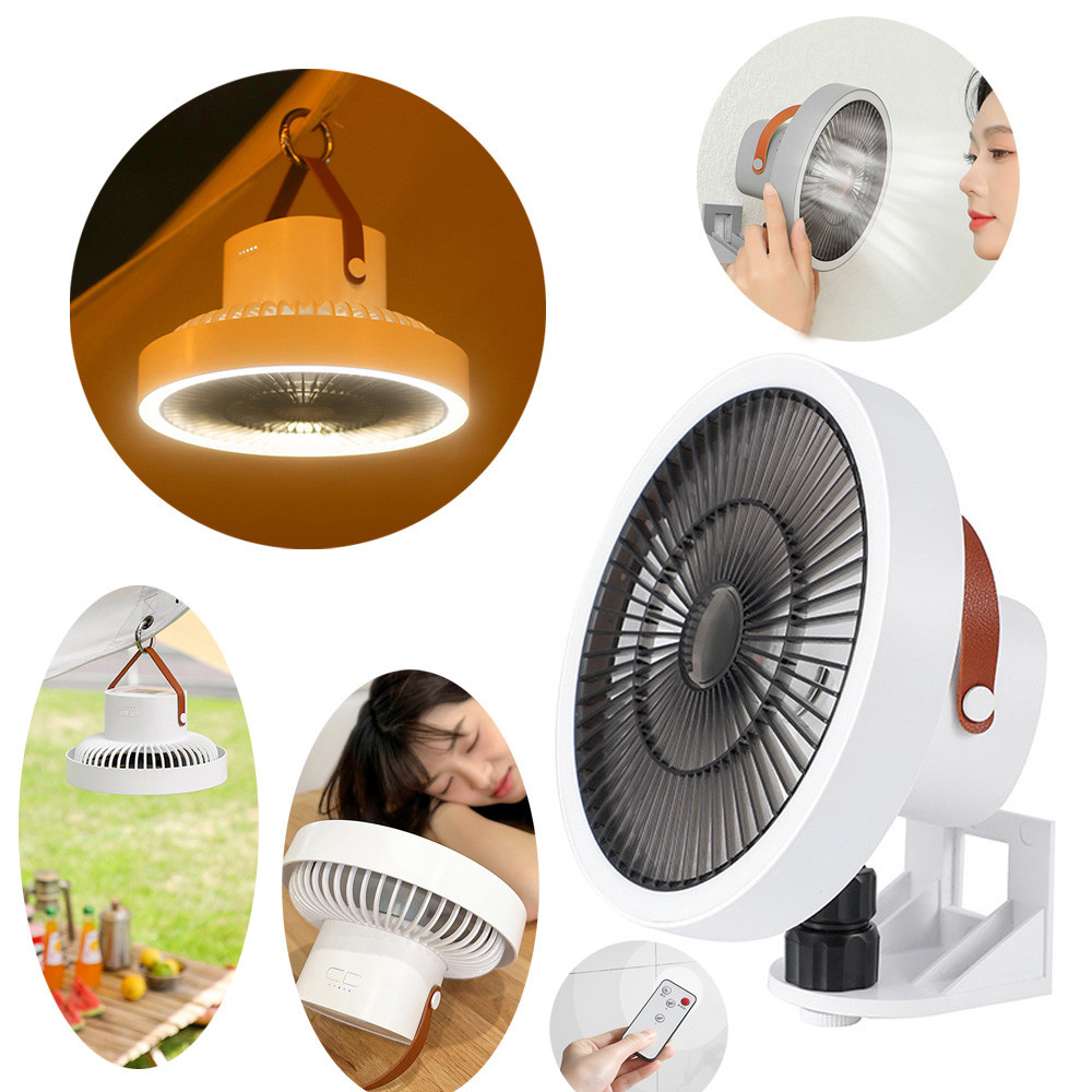 Ventilador De Controle Remoto Multifuncional Criativo Ventilador Portátil Para Acampamento Ao Ar Livre