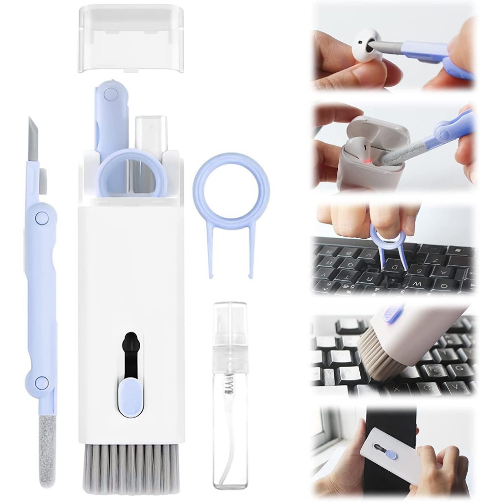 Kit multifuncional limpeza de gadgets 7 em 1 telefones fones de ouvido tablets teclados universal