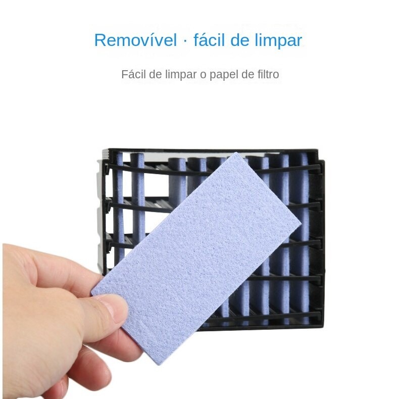 Mini Refrigerador De Ar Elétrico Doméstico Ventilador Multifuncional USB