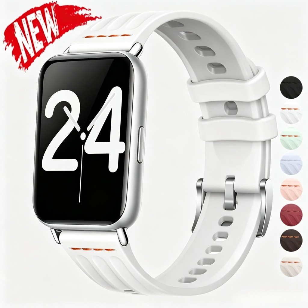 Pulseira De Silicone Para Xiaomi Smart Band 10 Pro 9/8Pro Redmi Watch 6/5/4 6active 6Lite Correa