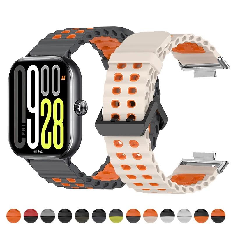 Pulseira De Silicone Para Redmi Watch 5/4 Xiaomi Mi Band 8 Pro/9 Esportiva