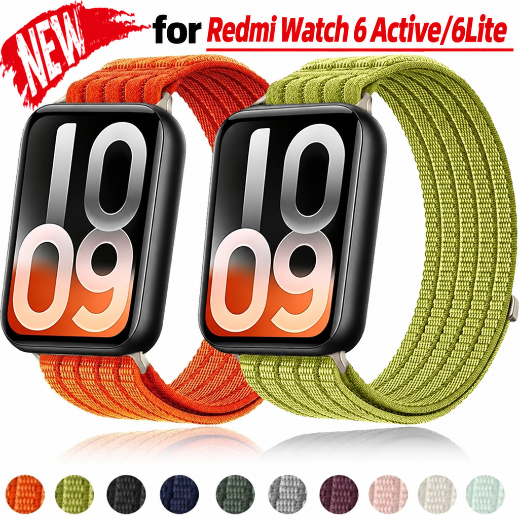 Pulseira Trançada De Nylon Para Redmi WATCH 6 Active/6Lite 6 5/4 Sport De Substituição Respirável Xiaomi Mi Band 10 Pro/