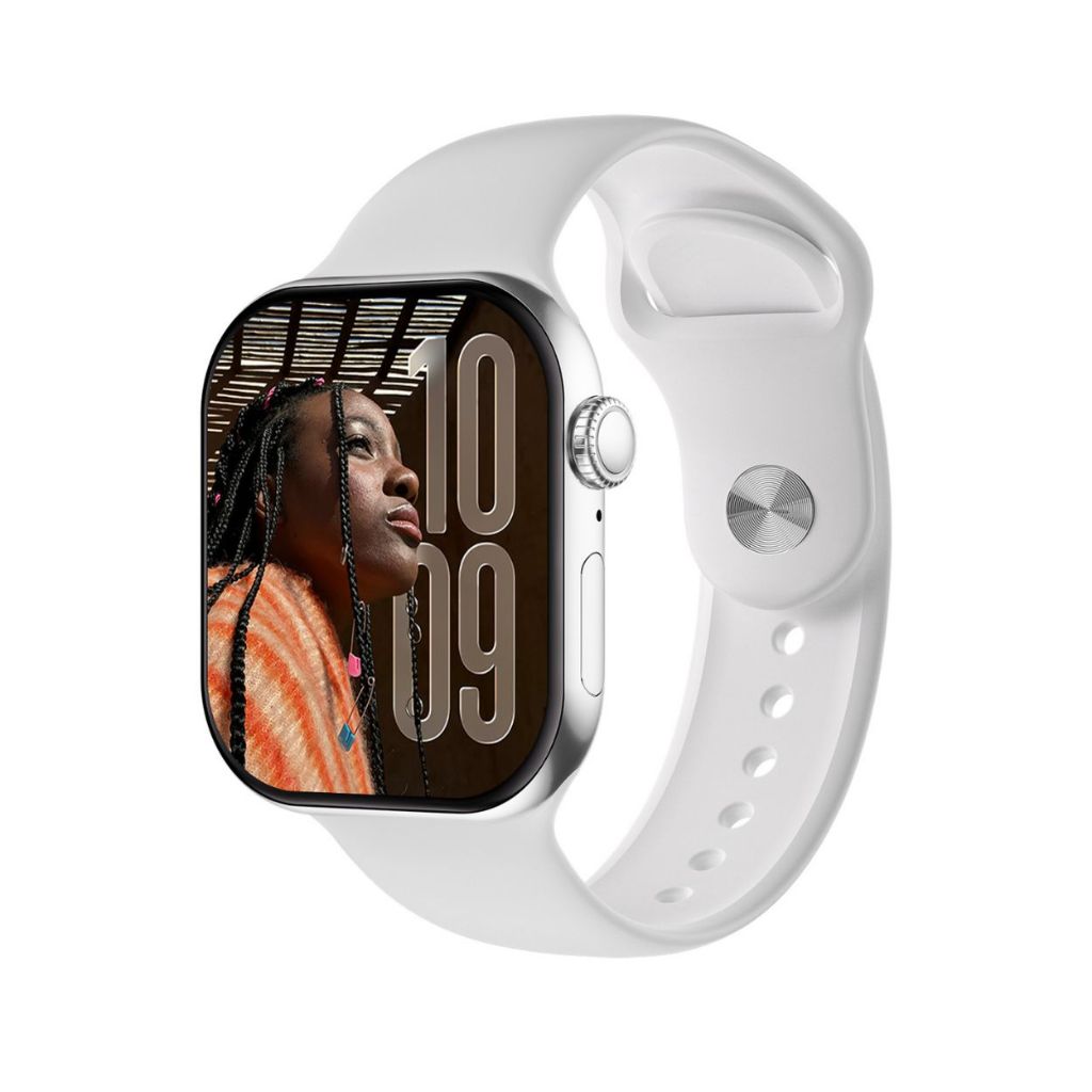 Smartwatch W11mini Pro AMOLED 1.85” IP68 Chamadas Bluetooth ECG NFC Branco