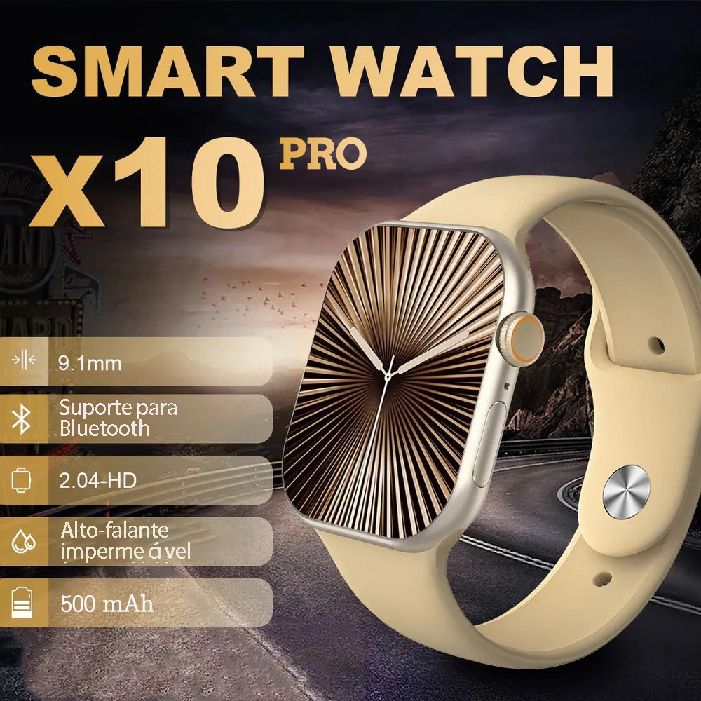 Smartwatch X10 PRO Relogio Inteligente X10 Masculino E Feminino Chatgpt GPS NFC Lançamento Original 45mm