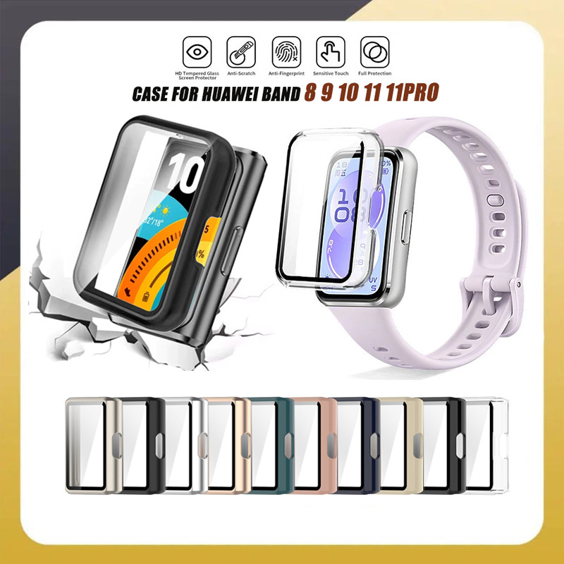 Capa De Vidro Temperado Para PC Huawei Band 11/11 Pro Protetor De Tela Rígido Smartwatch 10 9 8 NFC