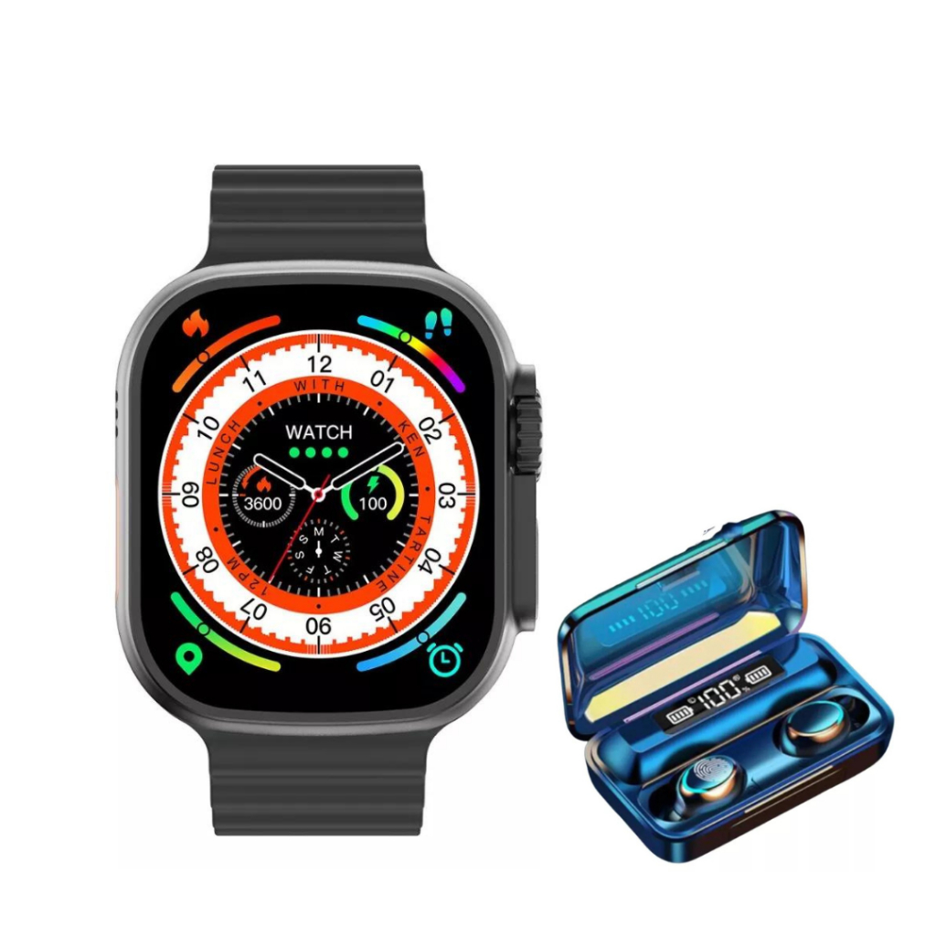 Smartwatch P/ iPhone Ultra 9 Pro Max 49mm Amoled C/ Nfc Gps