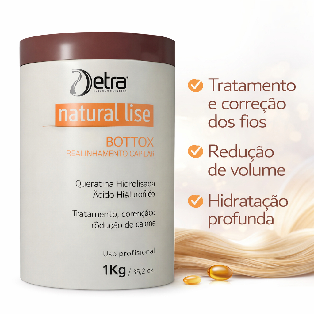 Botox Natural Lise realinhamento capilar selagem redutor de volume  1kg   Antiga Vitalise