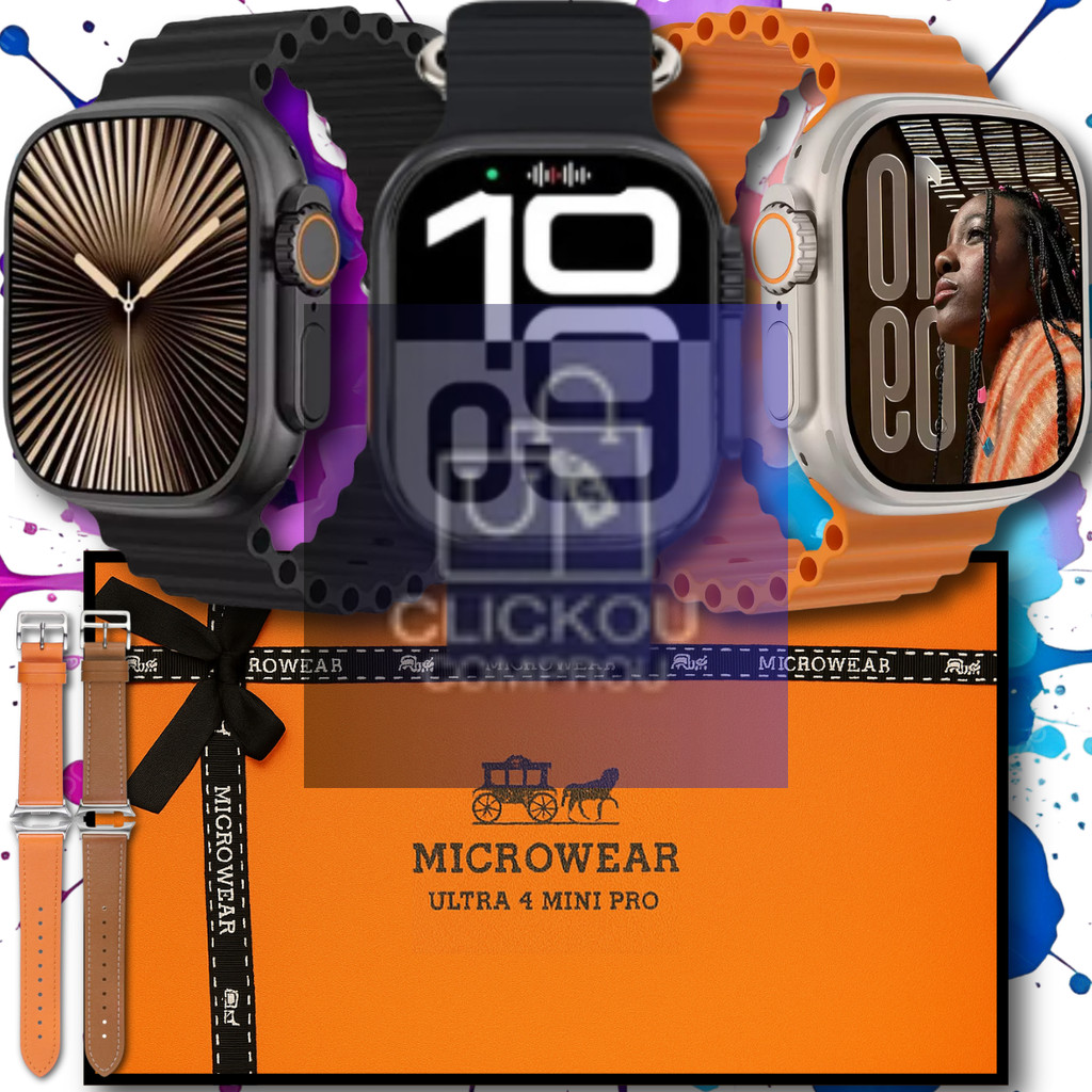 Smartwatch Ultra 4 Mini Pro Série 11 com Tela AMOLED 1.85