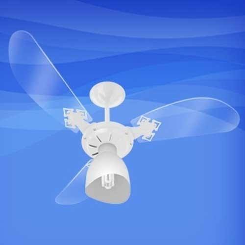 Ventilador de teto  Pá De Acrílico Transparente  Venti- Delta New Cristal Light 127V OU 220V