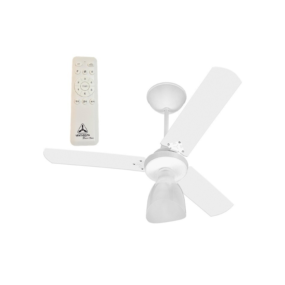 Ventilador de Teto Venti-Delta Light Inverter Branco 3 Pás Bivolt