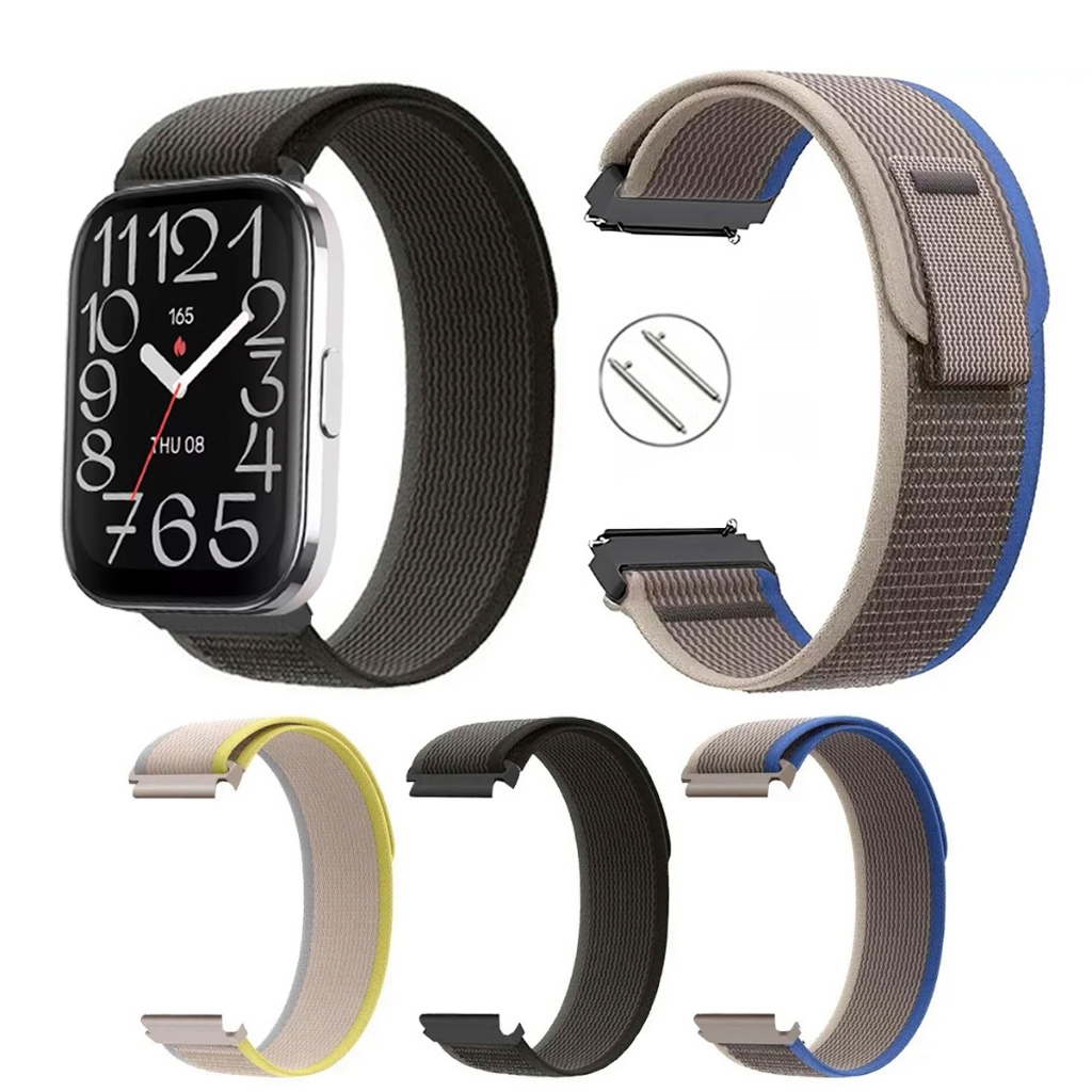Pulseira 22mm Trail Loop de Nylon para Smartwatch Amazfit Bip 5 Unity de Engate Rapido