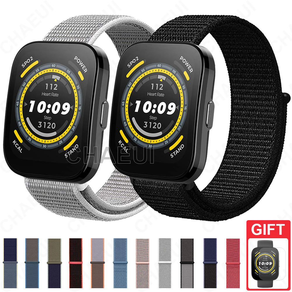 Substituição De Pulseira De Nylon Para Huami Amazfit Bip Max 6 5 Unity 3 U Pro S / GTS 4 Mini 3 2