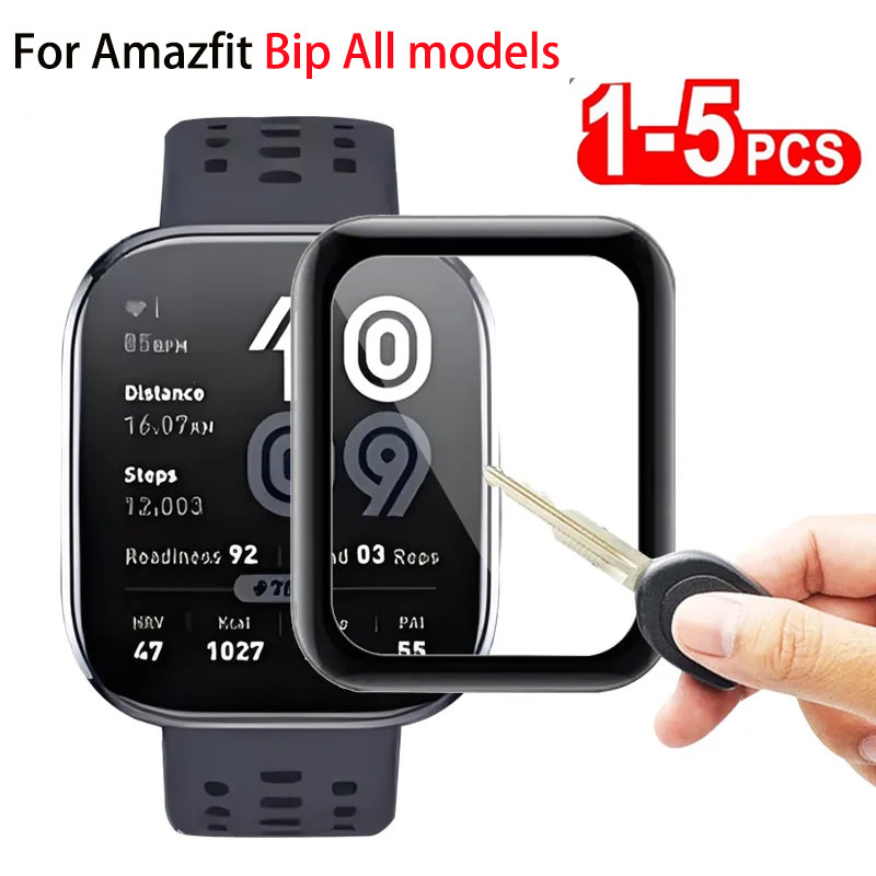 1-5 Pcs Película Protetora De Tela 3D Para Amazfit Bip Max/6/5/5 Unity/3 Pro U S Cobertura Total