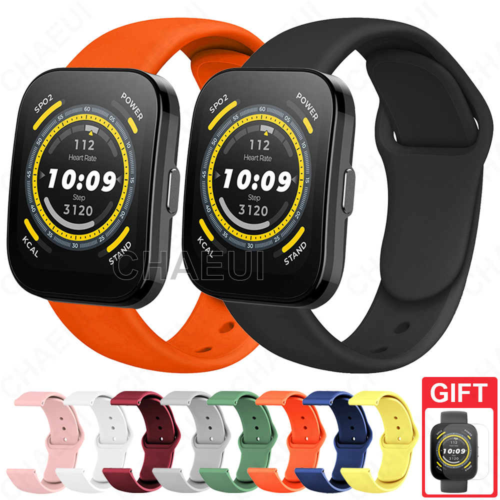 Pulseira De Substituição De Silicone Para Amazfit Bip Max 6 5 Unity 3 U Pro S / GTS 4 Mini 3 2
