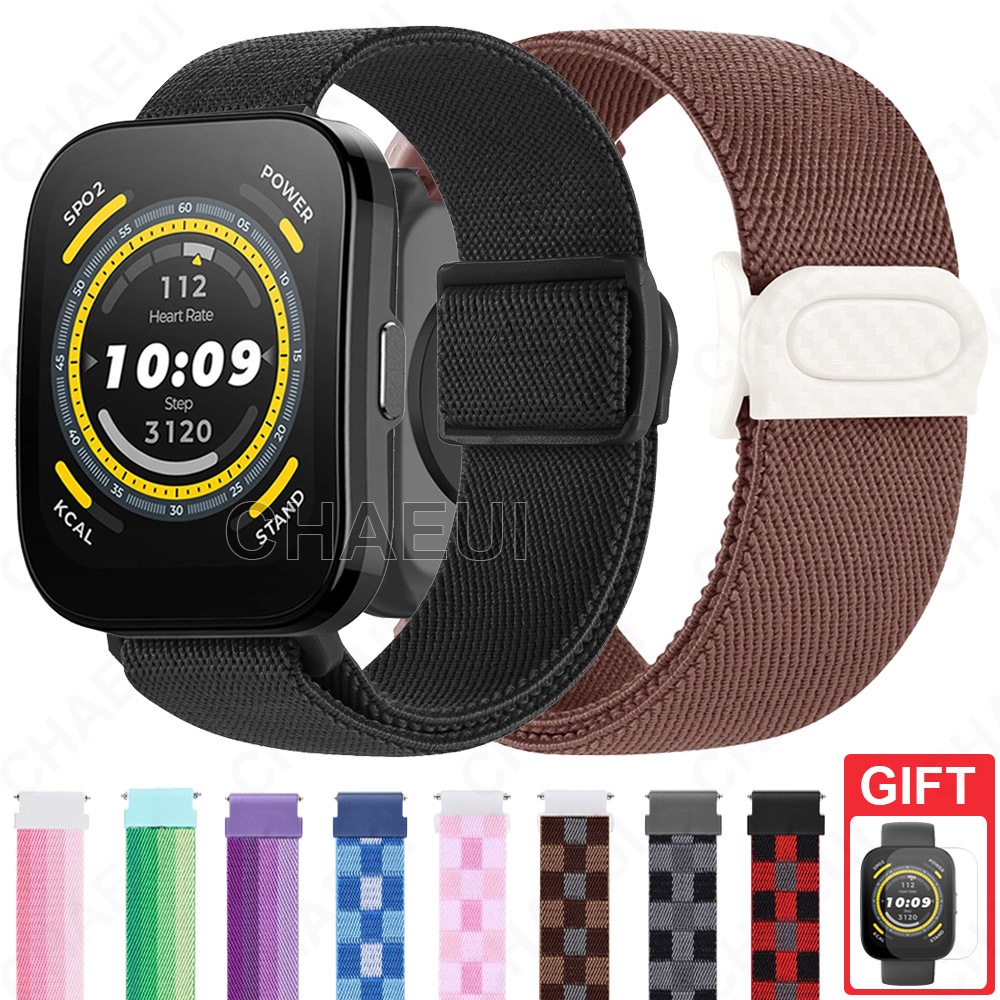 Pulseira De Nylon Para Substituição , Tecida Amazfit Bip Max 6 5 Unity 3 U Pro S / GTS 4 Mini GTS 3 2