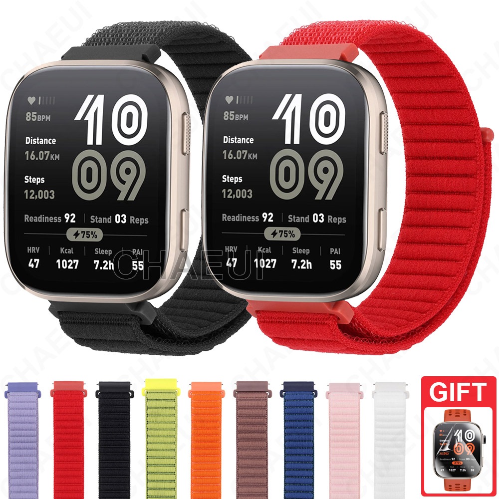 Pulseira De Nylon Tecido Trançado , Acessórios De Para Amazfit Bip Max 6 5 Unity 3 U Pro S / GTS 4 Mini GTS 3 2