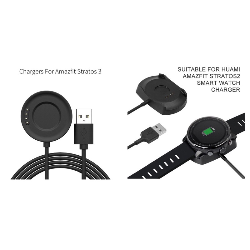 W.BILL Cabo carregador usb para smartwatch xiaomi huami AMAZFIT stratos 3 A1928 E stratos 1 2 a1609