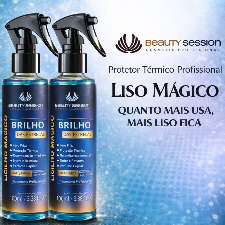 2 Liso Mágico Brilho das Estrelas 100 ml - Beauty Session Cosmetic Professional