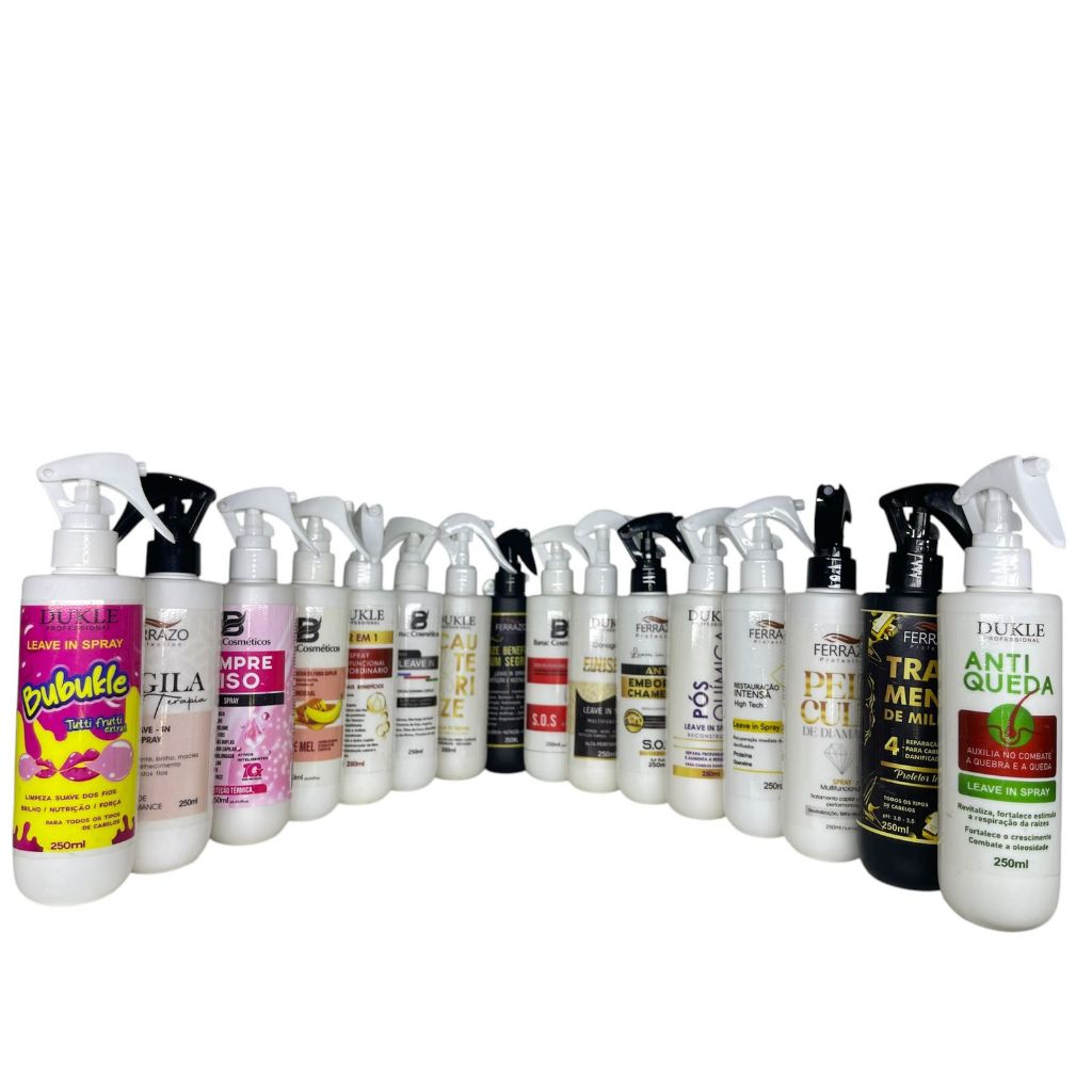 Spray Capilar 250mL Baruc Cosméticos, Dukle Professional e Ferrazo Profection