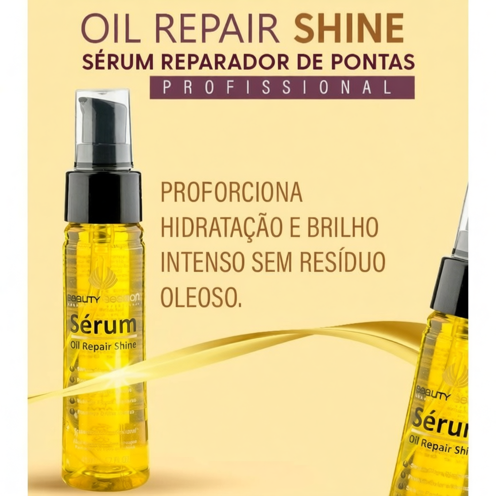 Kit Finalizadores Reparador pontas 45 ml + Protetor Térmico Profissional 100 ml - Beauty Session Cosmetic Professional