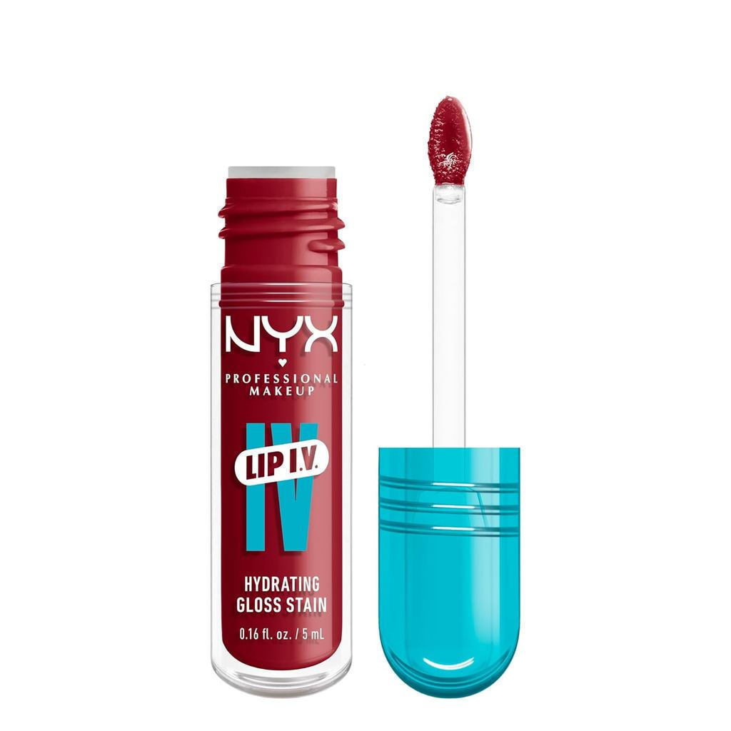 NYX Professional Cosmetics Lip IV, brilho labial hidratante, fornece efeito hidratante de 12 horas - a cor é Desire Berr