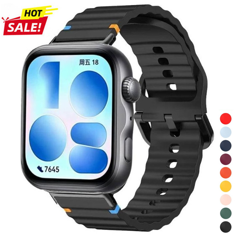Pulseira De Silicone Para Huawei Watch Fit 5 Fit5 Pro Esportiva Substituível E Respirável Fit4/Fit4/Fit3 Correa