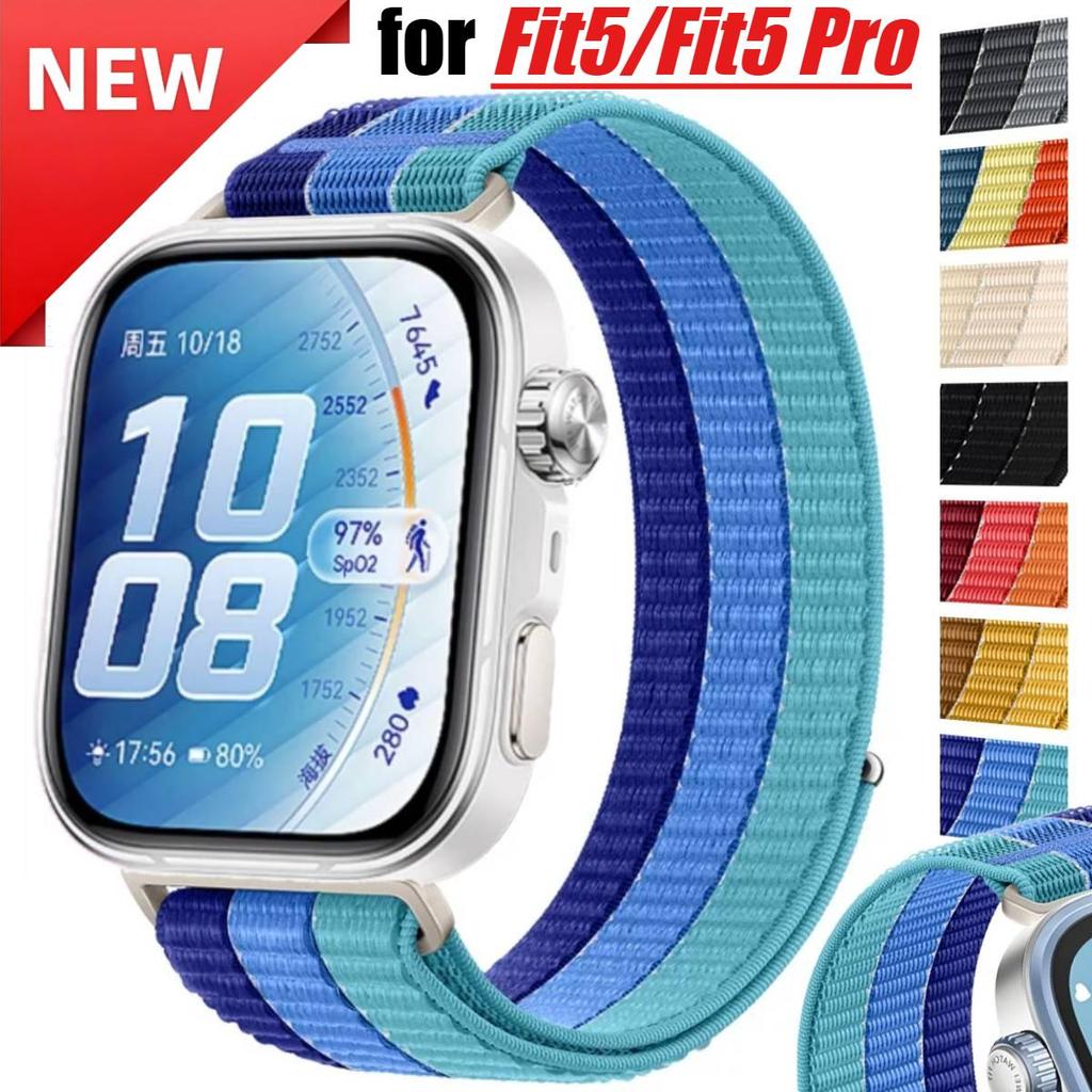 Pulseira Elástica De Nylon Para Huawei Fit 5 Fit5 Pro Watch 4 , Esportiva Respirável Fit4 Fit3