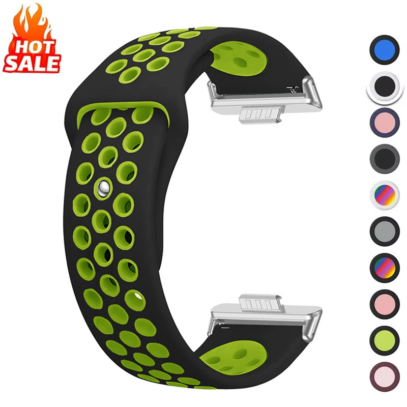 Pulseira De Silicone Respirável Compatível Com Huawei Watch fit 5 Pro/4 3 2 1 Esportiva Macia Para Fit5 Fit4 Fit3