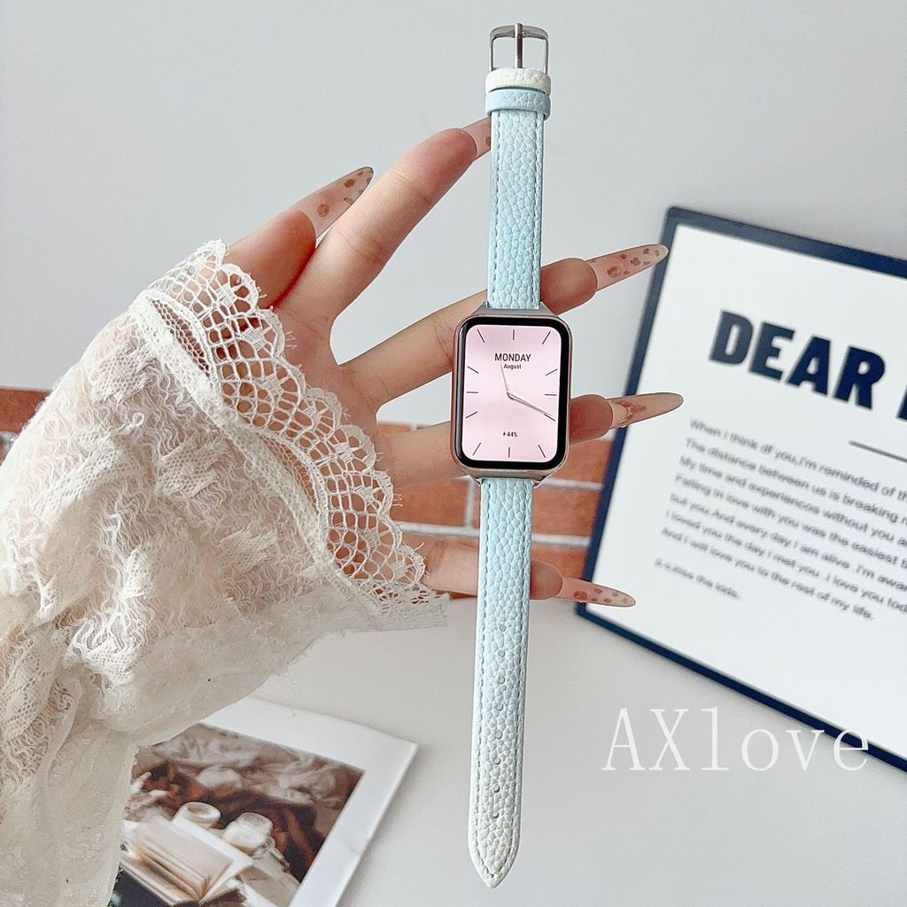 Pulseira De Couro Gradiente Adequada Para Huawei Band 11 Pro 10 9 8 NFC Watch Fit5 Fit3 Fit4 Pulseiras Com Padrão De Lic