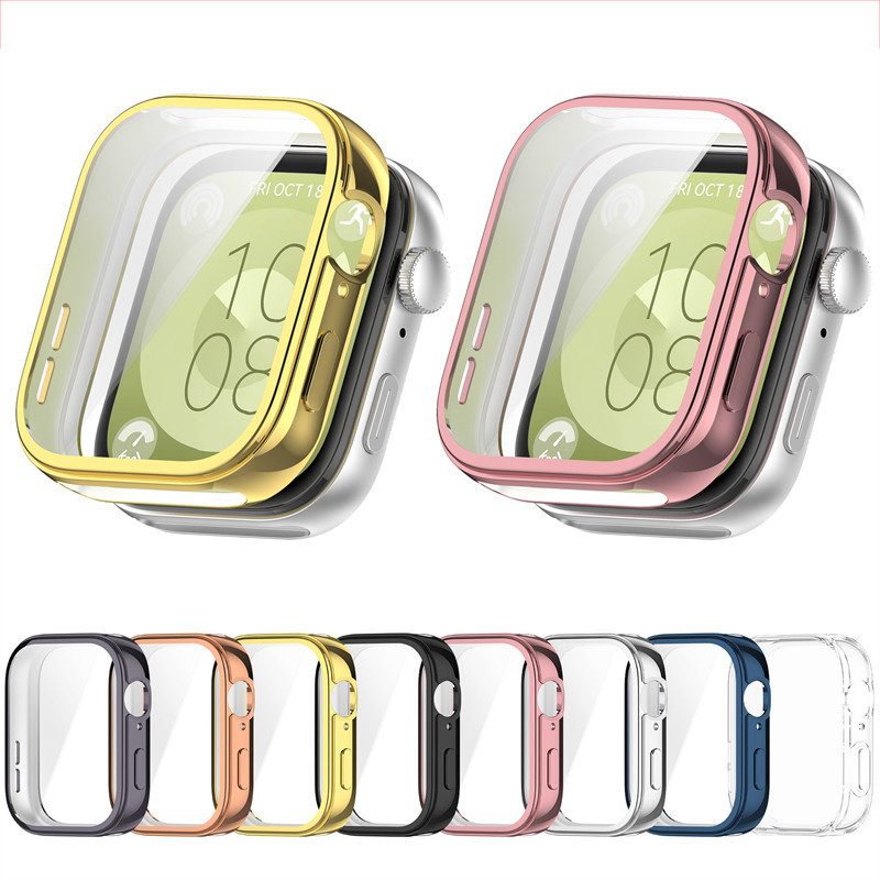 Para HUAWEI WATCH FIT 3 4 5 PRO Capa Protetora Transparente silicone Macia Acessórios De Cobertura Total FIT3 FIT4 FIT5