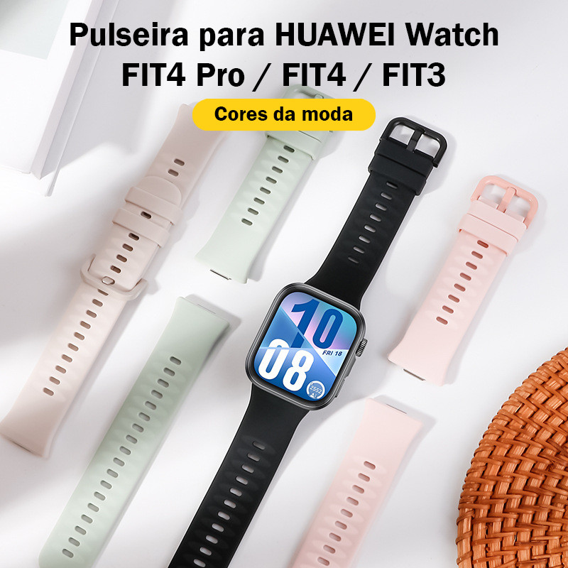 Pulseira de silicone para HUAWEI Watch FIT 5/ FIT 5 Pro/ FIT4 Pro / FIT4 / FIT3 Microondulações