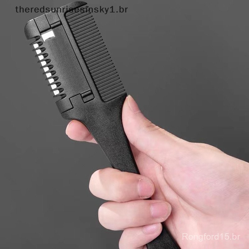 Novo Estilo 1Pcs Pente De Corte De Cabelo Com Lâminas De Barbear Trimmin Hair Salon Styling Tools .