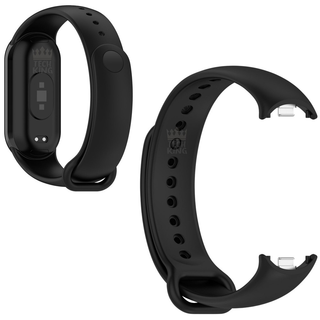 Pulseira de silicone macio e flexível para relógio mi Band 8