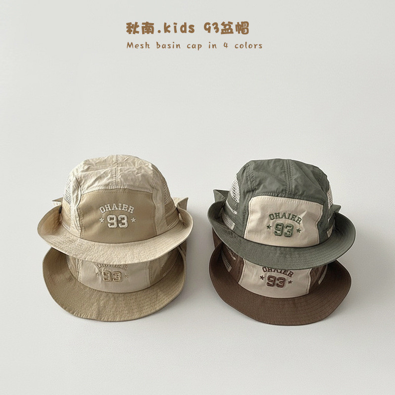 Qinan children's hat，Light and Thin、Fashion、Quick-Drying，Fisherman's hat with sun protection，Suitable for Boys and Girls