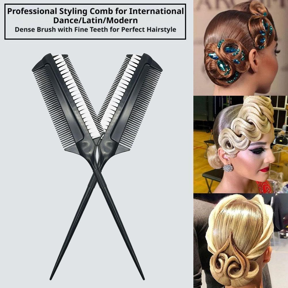 Ferramenta De Coloração De Cabelo Dupla Face Escova De Tintura Perm Destaque Aplicação Matiz Para Salão De Beleza Casa K
