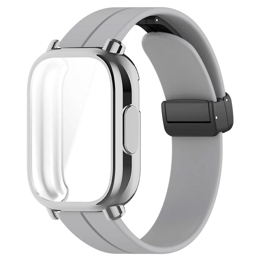 Capa De Proteção Completa TPU E Pulseira De Silicone Magnética Para Xiaomi Redmi Watch 5 Active/Lite Protetora Inteligen