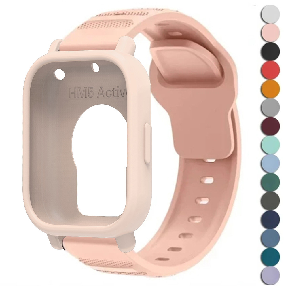 Capa + Pulseira Para Redmi Watch 5 Active/5 Lite De Silicone Com Acessório De