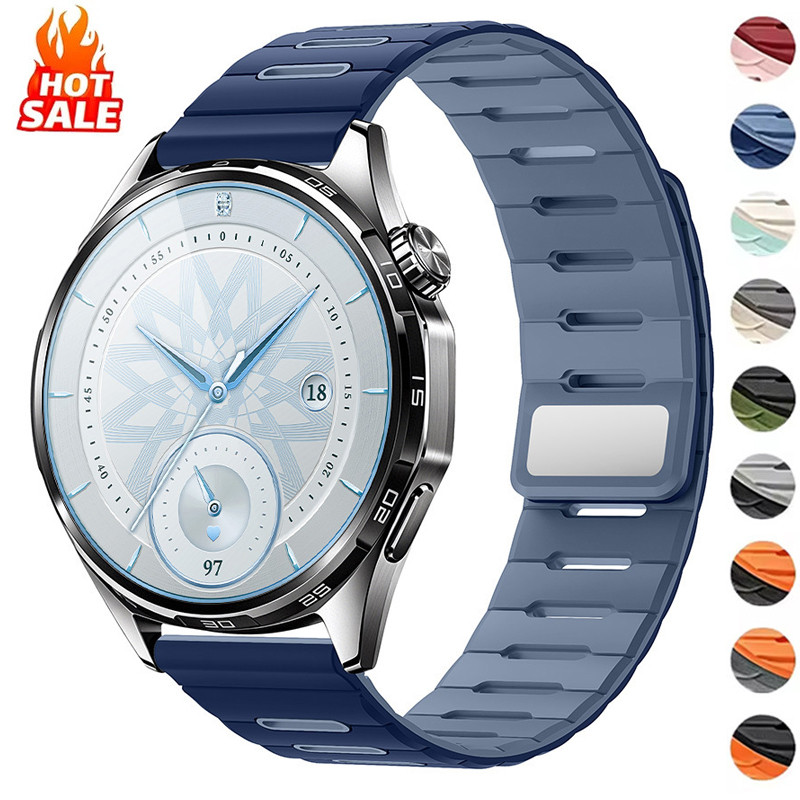 Pulseira Magnética De 22mm Para Huawei Watch GT7/6/5/4/3 46mm , De Silicone Redmi 5 Active Lite , Acessórios ﻿