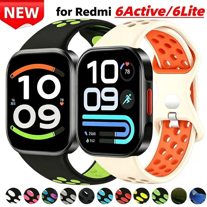 Pulseira De Silicone Para Xiaomi Band 8Pro 9Pro 10Pro Redmi Watch 6 Active/6 Lite 4 5 6 Acessórios De Banda Substituição