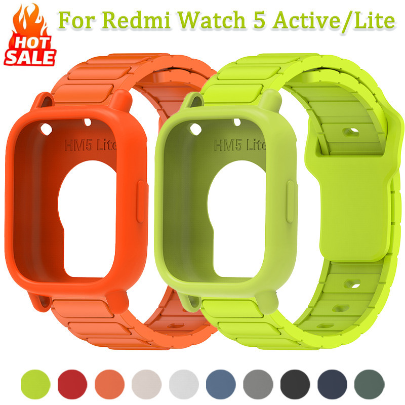 Capa De Silicone + Pulseira Para Redmi Watch 5 Active/5 Lite Protetora